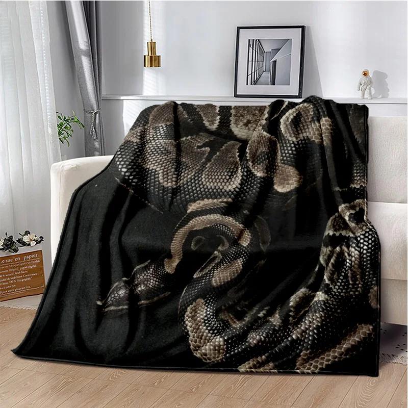 Soft Gothic Snake Serpent Python Viper Blanket for Bed Sofa Picnic Travel Office Cover Kids Gift Throw Blanket