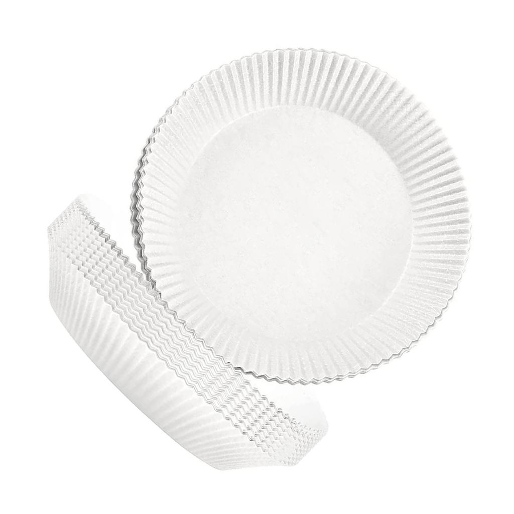 100pcs Disposable Paper Liners for Air Basket 220 celsius Temperature Resistant Non Stick Fryer Liners Baking Paper