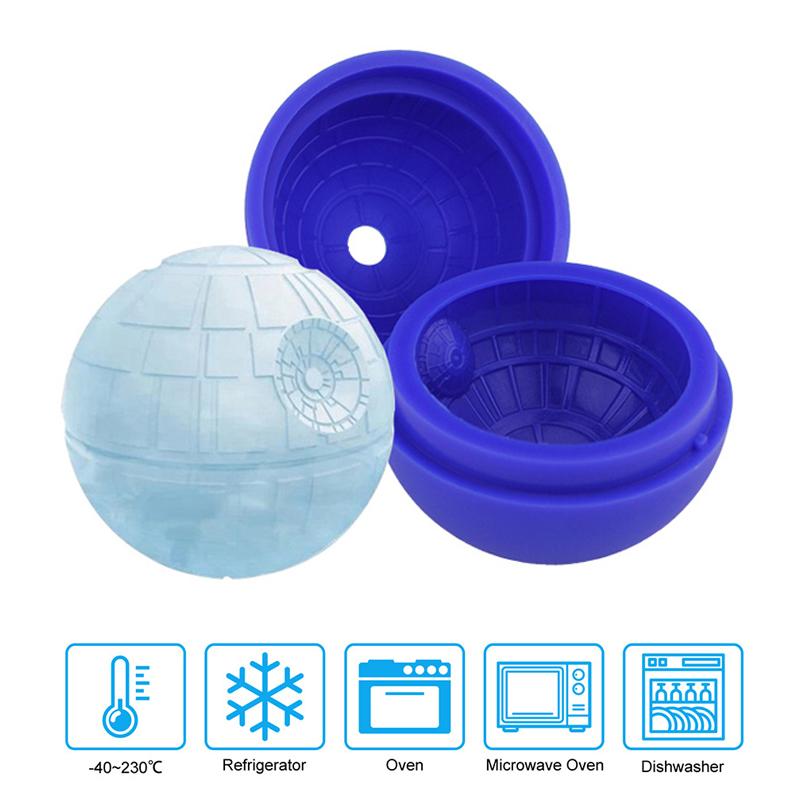 Sphere Ice Ball Maker Silicone Ice Mold Large Blue Round Chocolate Ice Tray Mold Whisky Cocktail Party Bar Kitchen Accessories