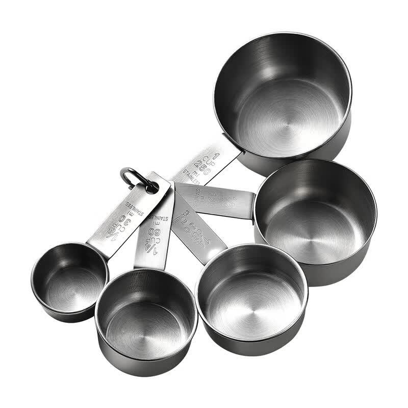 

MDNG Stainless Steel 5-Piece Measuring Cups and Spoons Set