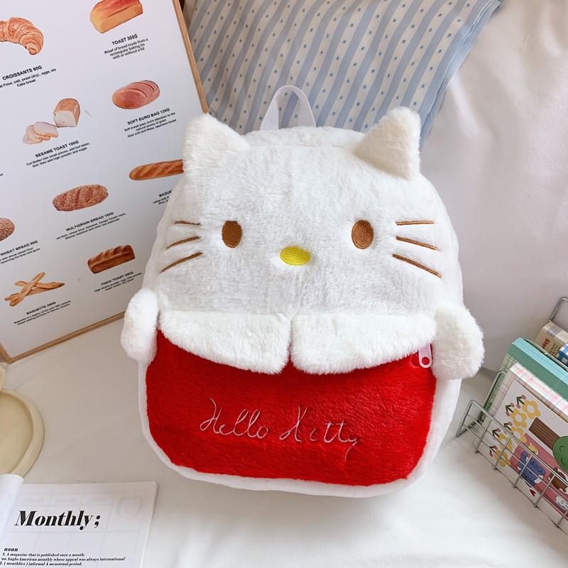 Korean Style Cute Plush Large Capacity Cartoon Backpack for Children