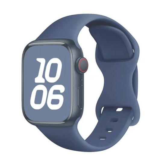 Silicone Watch Band Waterproof Sweat-Proof Replacement Band Soft Solid Color Watch Strap for Apple Watch Series Ultra 2