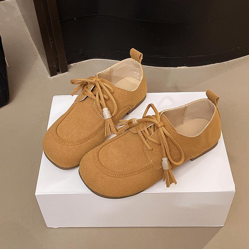 

Ретро обувь Birkenstock женская 2025 осень новинка обувь кенгуру модный темперамент не устают ноги беременные женщины повседневная обувь Doudou одинарная обувь 40 верблюд