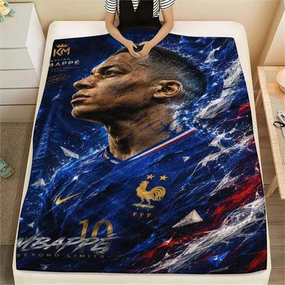 Kylian Mbappé Pride Blanket, High Quality Comfortable for All Seasons, Home Decor, Warmth and Comfort