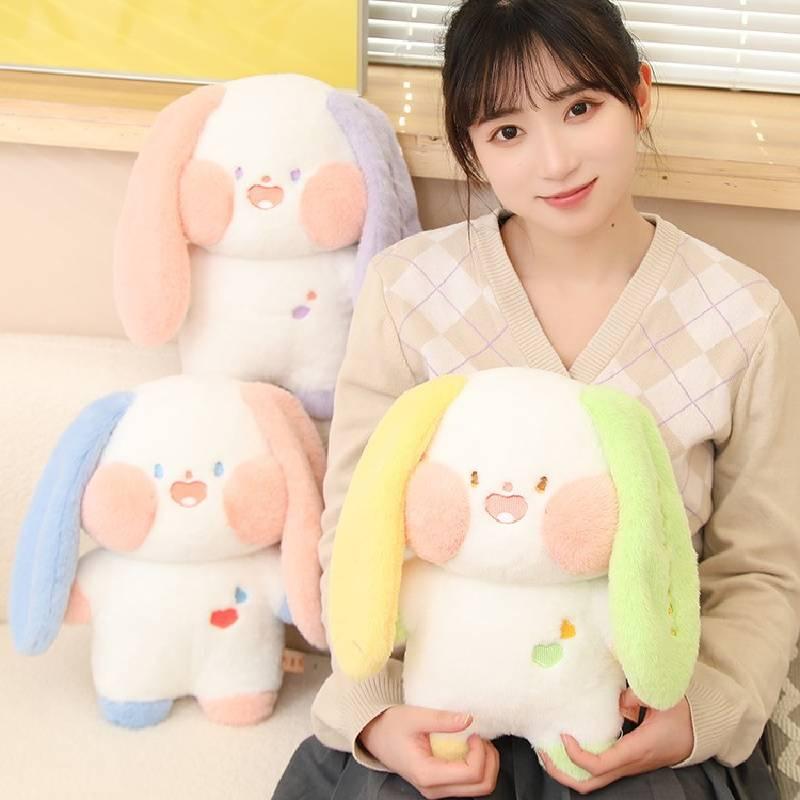 Adorable Bunny Plush Toy With Cute Puffed Cheeks For Kids' Gift