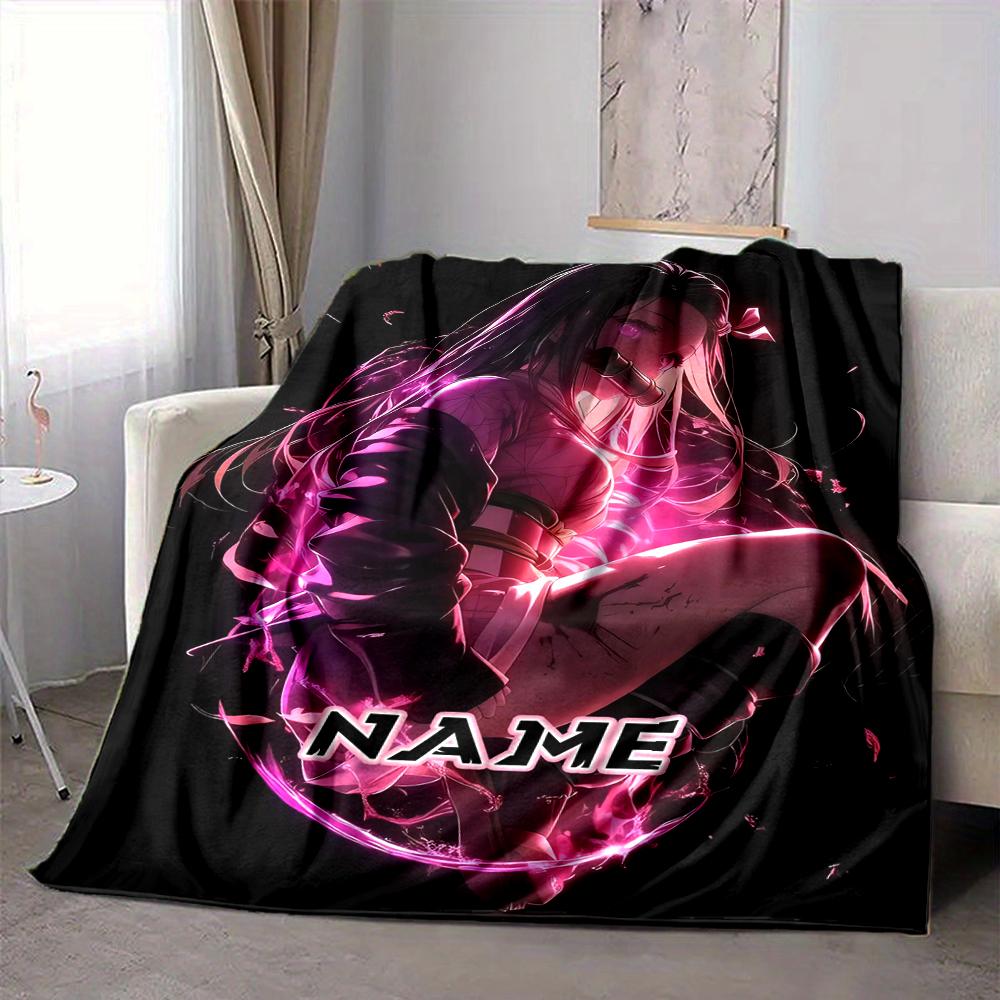 Custom 1pc Neon Energy Whisperer Blanket, Soft And Comfortable Blanket, Casual Warm, Camping Travel Blanket, Birthday Gift Q91229
