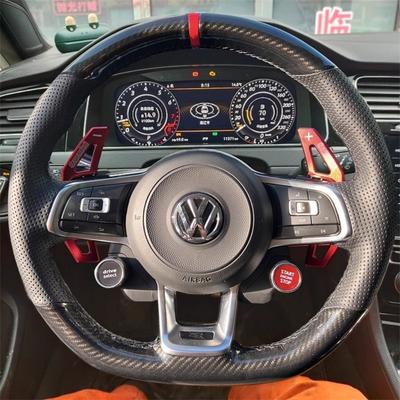 Car Steering Wheel Cover Carbon Fiber Leather For Volkswagen VW Golf 7 GTI Golf R MK7 VW Polo GTI Scirocco 2015 2016 Interior