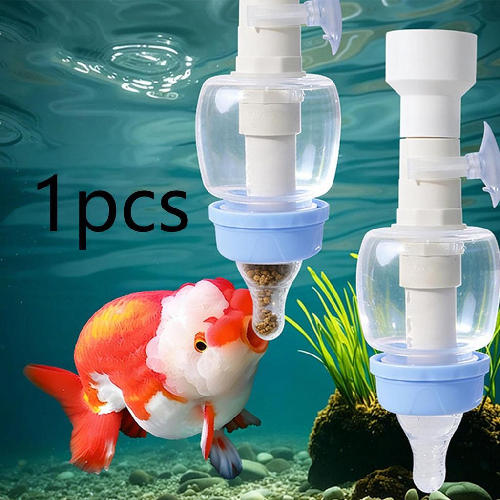 Vertical Aquarium Feeder with Suction Cup: Ideal for Home, Office And Holidays.