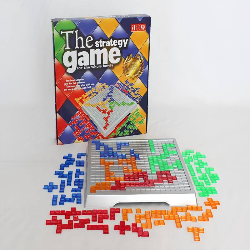 Children Strategy Board Game Educational Toys Colored Squares Game Easy To Play For Kids Family Party Indoor Games Puzzle Gift