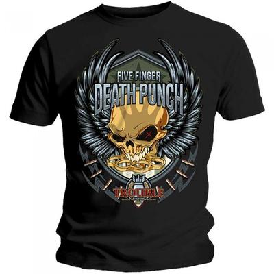 Five Finger Death Punch Unisex Adult Trouble T-Shirt