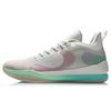 Li Ning Rebound Cushioning Lightweight Slip Resistant Low Top Basketball Shoes Men's Mist White ABAQ061-3