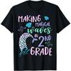 2nd Grade Cute Mermaid Girls Second Grade Making Waves T-Shirt