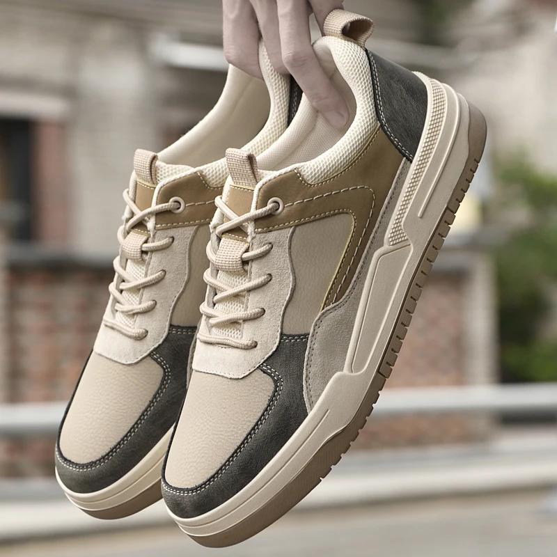 FashionMens Sneakers Walking Men Casual Shoes Fashion Brand Leather Sport Male Man Sneakers Shoes for Men Designer Platform Mens Shoes