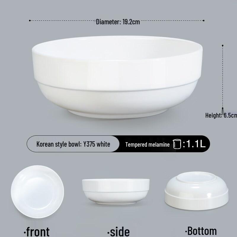 Extra Thick Commercial Melamine Serving Bowl