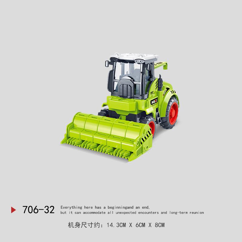 Kaptan Nil Çocuk Biçerdöver Oyuncak Ataletli Çiftlik Traktörü Modeli Düşmeye Dayanıklı Araba Çiftçi