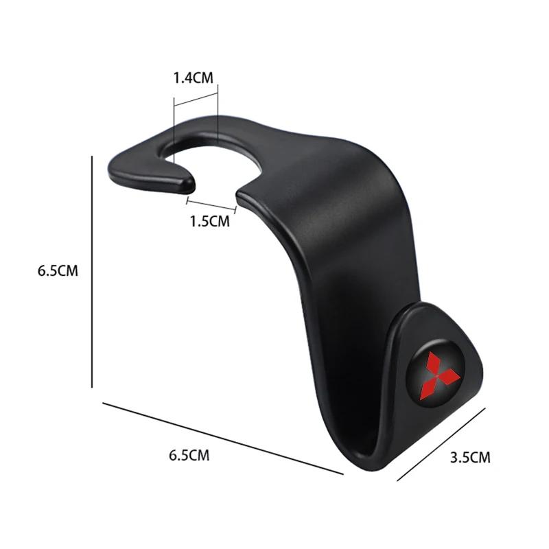 Háčky na zadní stranu autosedačky Úložné háčky na drobnosti Věšák na opěrku hlavy pro Mitsubishi ASX EVO Lancer Montero Mirage Pajero Galant Xpander Eclipse