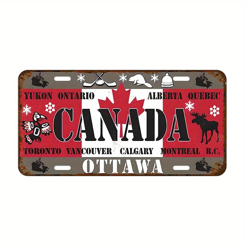 

Canada City Yukon Ontario Alberta Quebec Toronto Aluminum Metal Sign Retro Travel Style Wall Decor for Home Bar Office Man Cave 15x30cm(5.9x7.8inch)