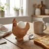 Chicken Shape Ceramic Egg Cup Cartoon 3D Chick Egg Cup Cute Boiled Egg Stand  Tabletop Display