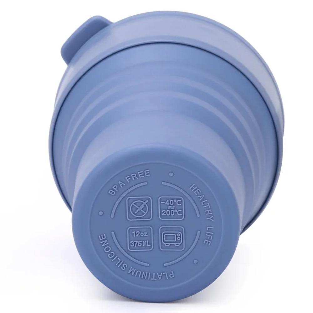 with Lid Collapsible Cups with Lid Silicone Portable Travel Tumbler Folding Coffee Cup Dining