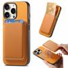 B2 For iPhone 16 Pro Case Detachable Magnetic Card Bag Leather+TPU Phone Cover