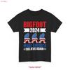 Bigfoot Make America Believe Again T Shirt Patriotic Sasquatch USA Flag Funny Election for Believers American Pride Vintage