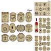 Halloween Vintage Wine Bottle Labels With Removable Stickers For Party Decor And Event Setup