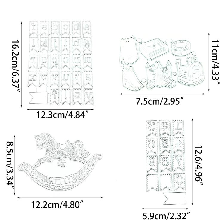 Carbon Steel Metal Cutting Dies Handmade Crafts Children Kids Girls Boys
