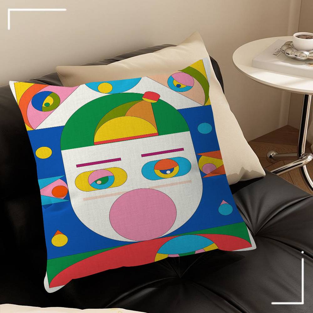 Colorful Geometric Painting Art Cushion Cover Pillowcase Upholstery Sofa Throw Pillow Home Decor Pillowcas