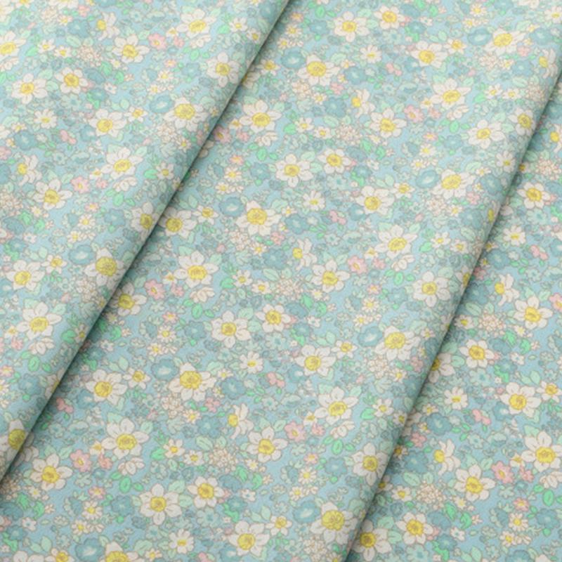 100x150cm French Sweet Floral Fabric Pure Cotton Printed Poplin Fabric Girl Dress Clothing Fabric Handmade DIY Accessories