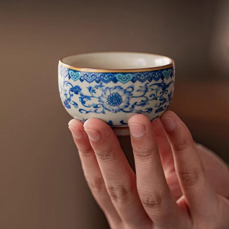 Tao Ding Xuan Ru Kiln Blue & White Porcelain 10-Piece Tea Set