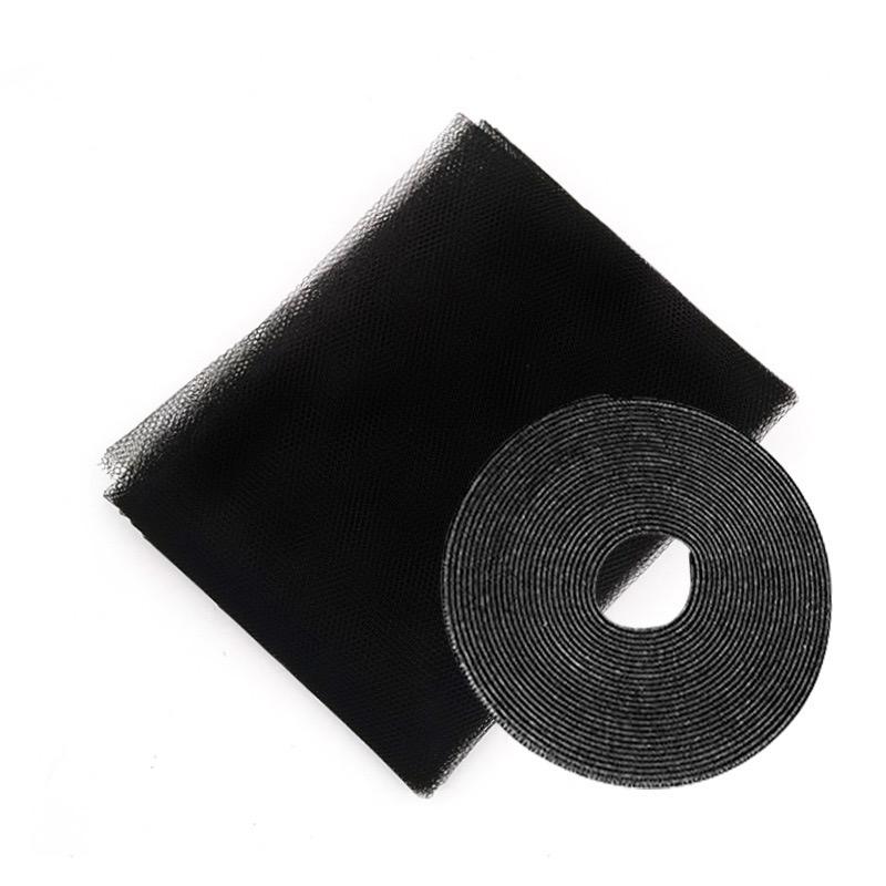 

1 шт. Самоклеючі невидимі сітки Літні сітки від комарів та комах Проста установка Білі сітки чорний