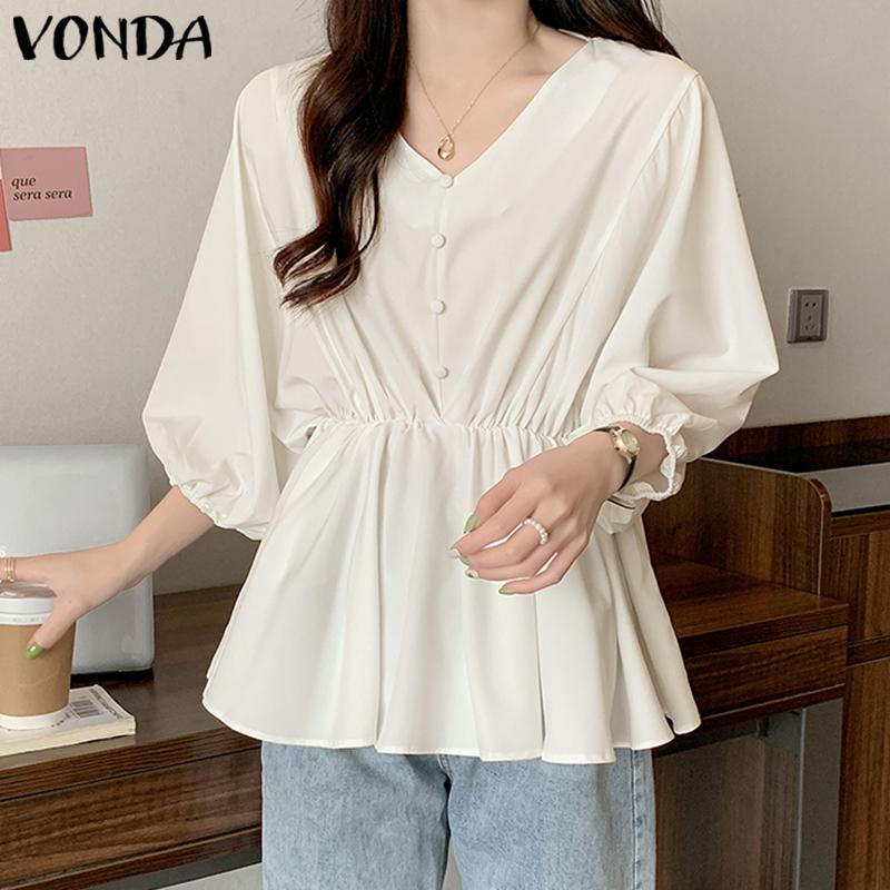 

Летние тонкие женские топы VONDA с ​​простой талией