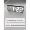 HANDUNYOU Digital LED Alarm Clock with Mirror Display