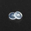 50Pcs Silicone Earring Stopper for Piercings Clear Discs Stabilizer Pads for Droopy Ears Heavy Earring Non Pull Support Patches