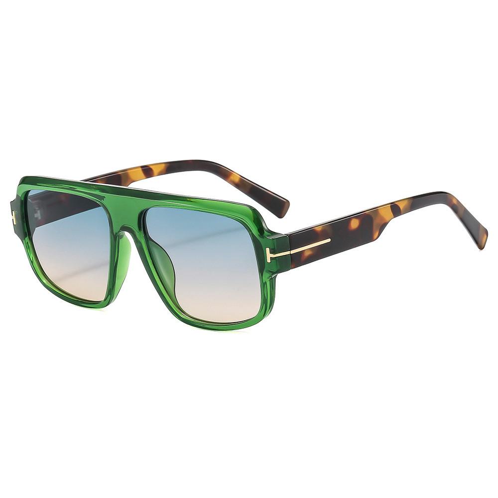 Fashion Men Square Sunglasses With Uv400 Protection For Outdoor Travel And Parties