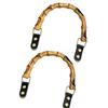2Pcs Bamboos Curved Bag Handle Strap Replacement Easy Install For Enhancing Comfort And Styles For Fashionable Women