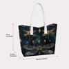 Elegant Dragonfly Pattern Large Tote Bag for Daily Commute Shopping Portable Shoulder Handbag