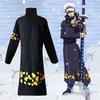 Anime One Piece Pirát Trafalgar D. Cosplay kostým Zákon o vodě Černý plášť Klobouk Kalhoty Dlouhá bunda do větru Párty Karneval Pánský oblek