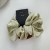 Elegant Retro Shiny Starry Dots Hair Scrunchies Satin Silk Hair Bands Women Rhinestone Satin Hair Rope Solid Color Rubber Bands