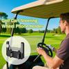 Golf Cart Phone Holder for Steering Wheel Flip Up Cell Phone Mount Car Golf Cart Accessories for Smartphone