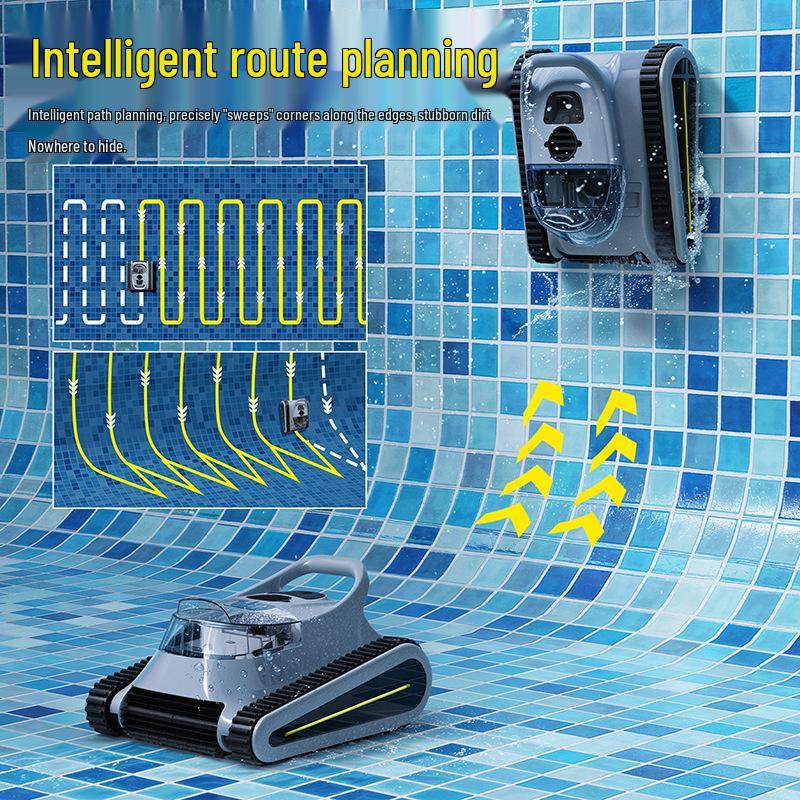 Wireless Automatic Underwater Vacuum Cleaner for Pools and Fish Ponds