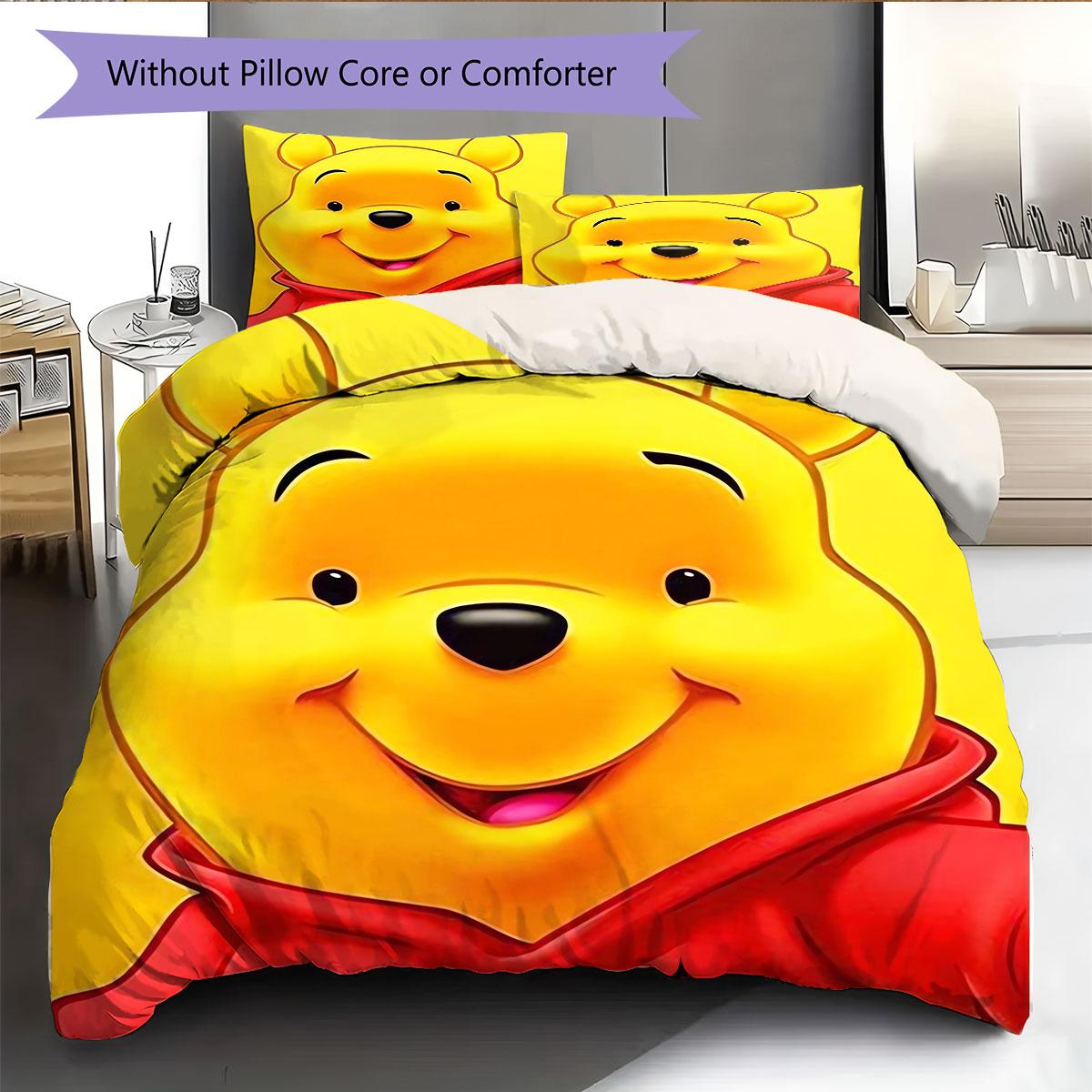 

The Happy Winnie The Pooh and Piglet Soft Bedding Set Is A Comfortable and Perfect Choice for Decorating A Child s Bedroom. 135x200cm