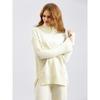 Autumn and Winter New Sweater 2piece Set for Women Lazy Style Loose High-neck Suit for Women Fashionable Casual Wide-leg Pants