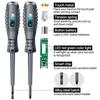 2pcs Word/Cross Electrician Screwdriver 12-220V Voltage Tester Pen AC/DC Induction Insulated Electricians Screwdriver Hand Tools