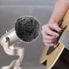 VIZEMO Microphone Foam Wind Screen Furry Windshield Muff Pop Filter Blue Yeti USB Microphone 2 Pack Black White and Black Foam