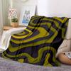 1pc Abstract Wave Pattern Blanket Warm, Cozy, And Soft, Suitable for Sofas, Beds, Cars, And Office Use.Perfect for Camping And Travel, Making It a Gre