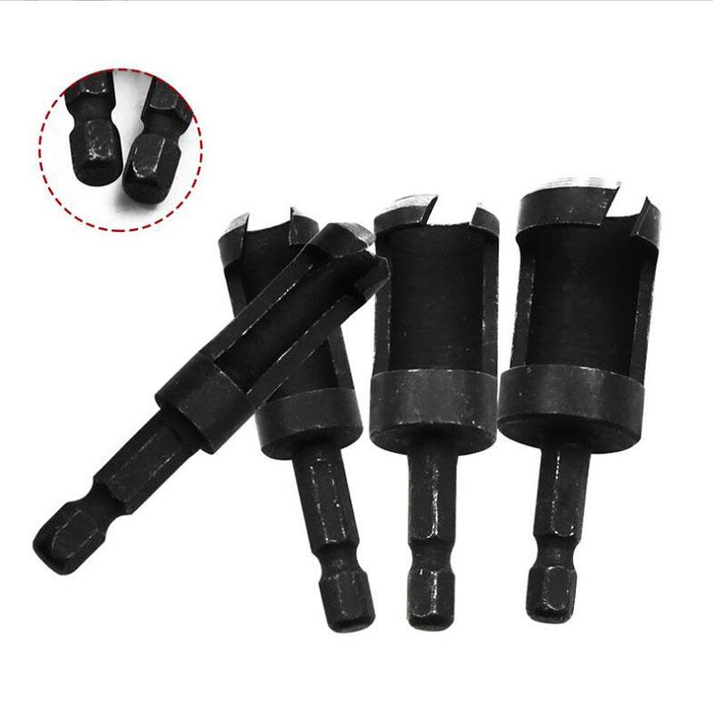 round Handle Barrel/claw Type Wooden Plug Drill Woodworking Hole Opener Reaming Drill Bit Removal Tool Cutting Tool Set