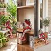 Metal Frog Statue Whimsical Ornament HandPainted for Gardeners, Collectors, Patio,