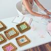 Handmade Rattan Shell Colorful Storage Tray For Living Room Luxury Picnic Snack Dried Fruit Restaurant Serving Platter