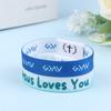 Wearable Bible Bracelet Religious Bracelets Christian Daily Bible Verse Bracelet With Nfc Rfid Elastic Wristband